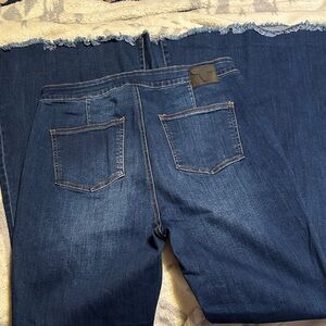 Lucky & Blessed Deep Indigo Flare Jeans